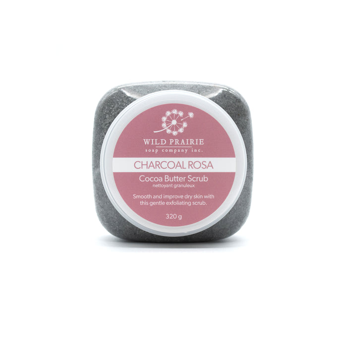 Wild Prairie Soap-Charcoal Rosa Cocoa Butter Scrub