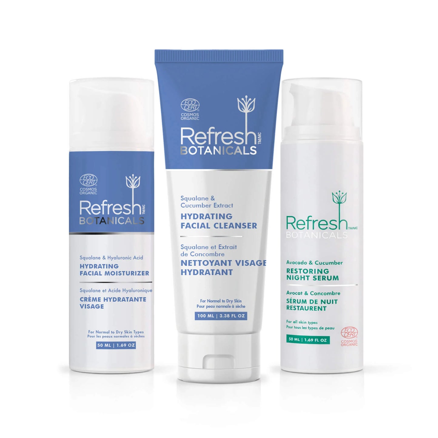 REFRESH BOTANICALS Fragrance Free Skin Hydrating Combo
