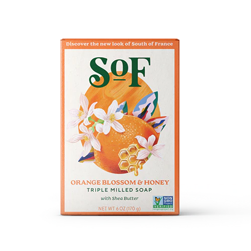 SOUTH OF FRANCE Natural Soap Orange Honey,170g
