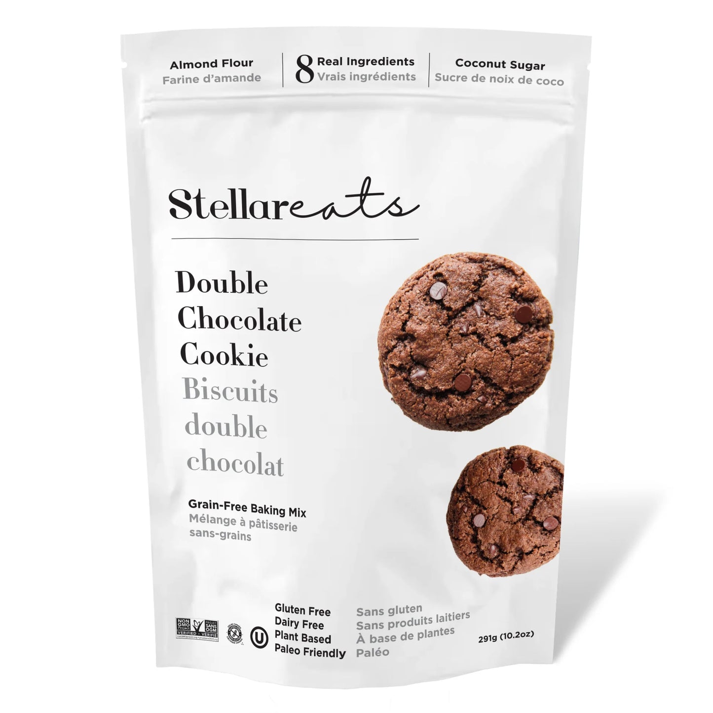 Stellar Eats Stellar Eats Baking Mix Flavour: Double Chocolate Cookie Mix
Container Size: 291 g Case of 6