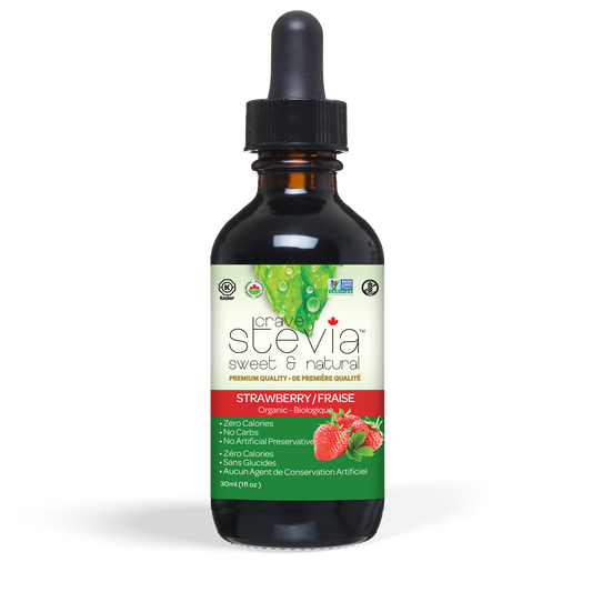 CRAVE STEVIA   Strawberry Liquid Stevia 30ml