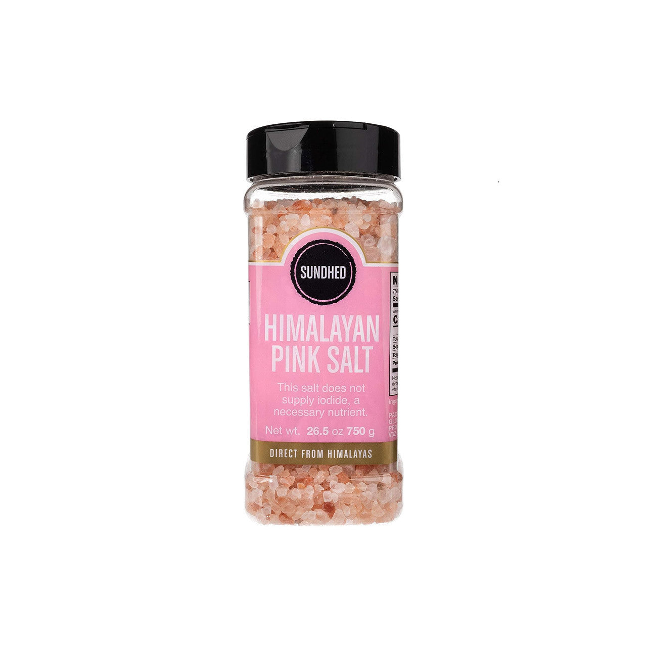 SUNDHED    Himalayan Gourmet Salts    SUNDHED    Himalayan Gourmet Salts    Coarse Grain Pink Salt Jar 750g