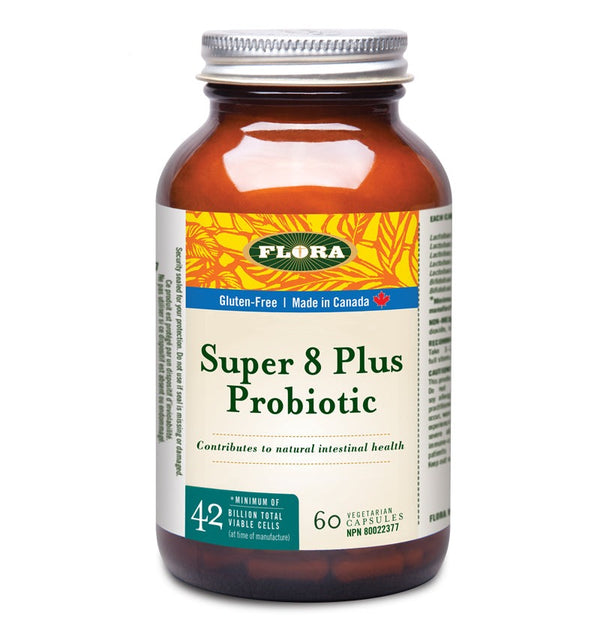 Flora Super 8 Plus Probiotic - 42 billion viable cells60 caps
