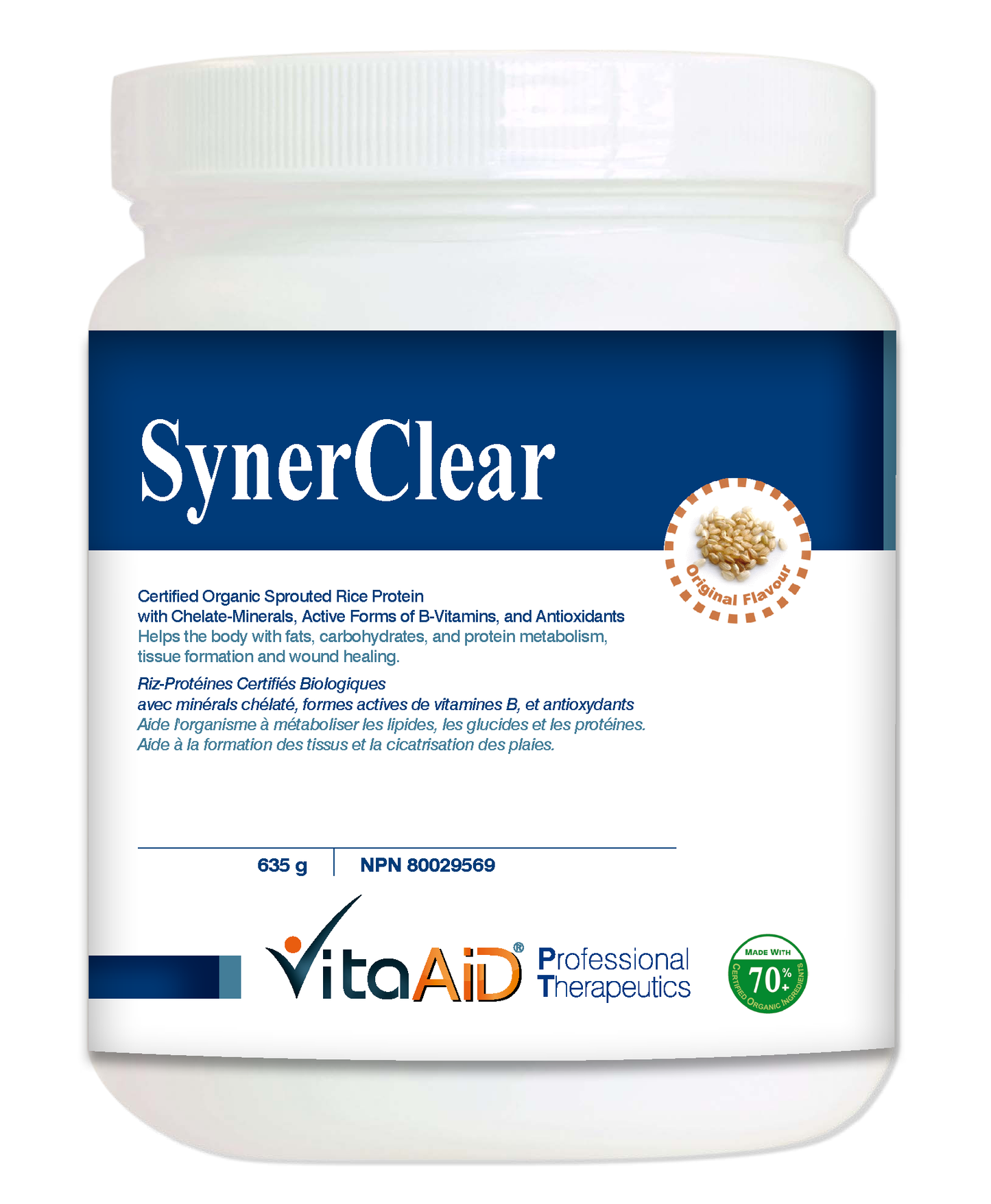 VitaAid SynerClear (Detox Support) (Organic)** (Original/ Sugar-Free) 635g
