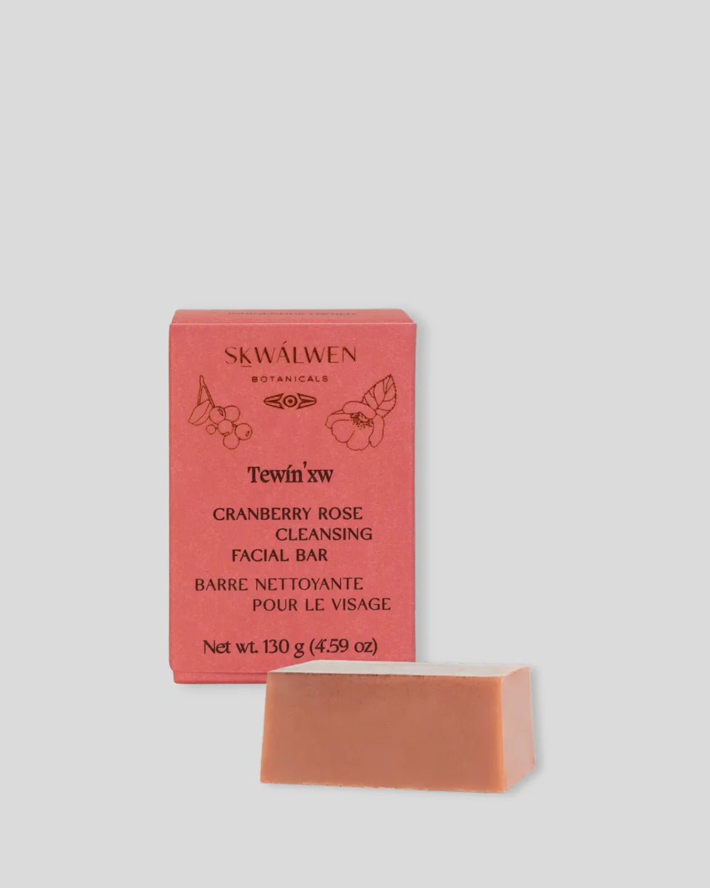 Skwálwen Botanicals - Tewín’xw Cranberry Rose Gentle Cleansing Bar