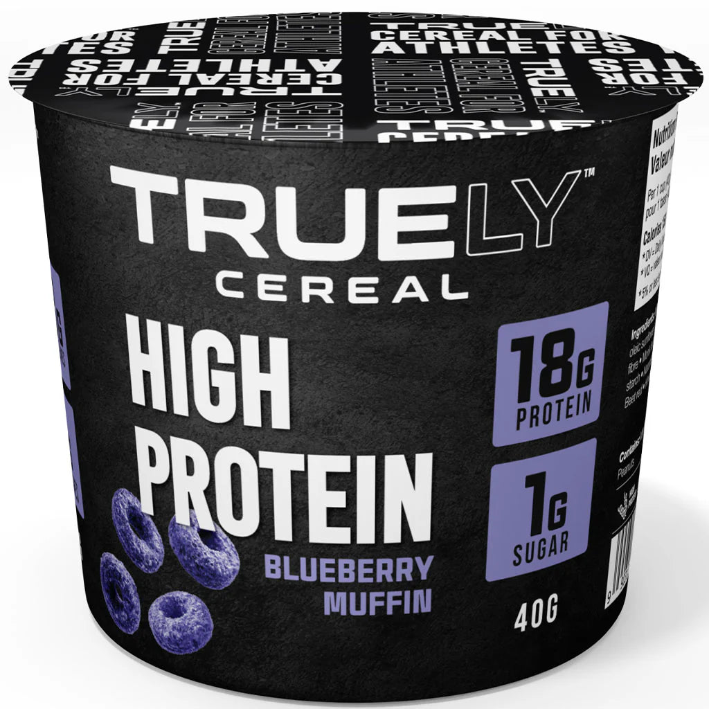 Truely Cereal Truely Cereal Cups Flavour: Blueberry Muffin
Container Size: 40 g Pack of 12