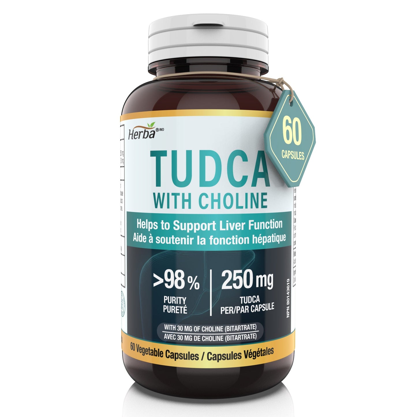 Herba - Tudca 250mg - 60 Capsules
