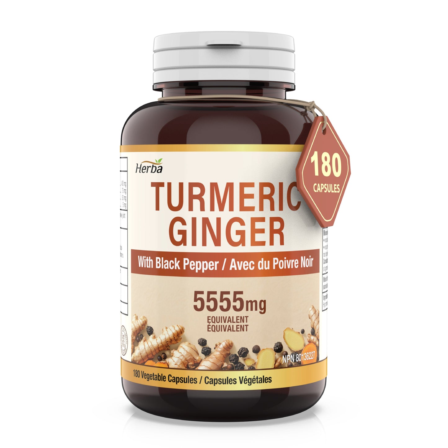 Herba Turmeric Ginger 530mg - 180 Capsules