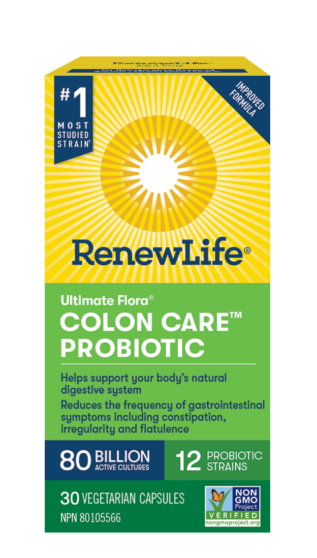 Renew Life   Ultimate Flora Colon Care 80Bil 30vcap
