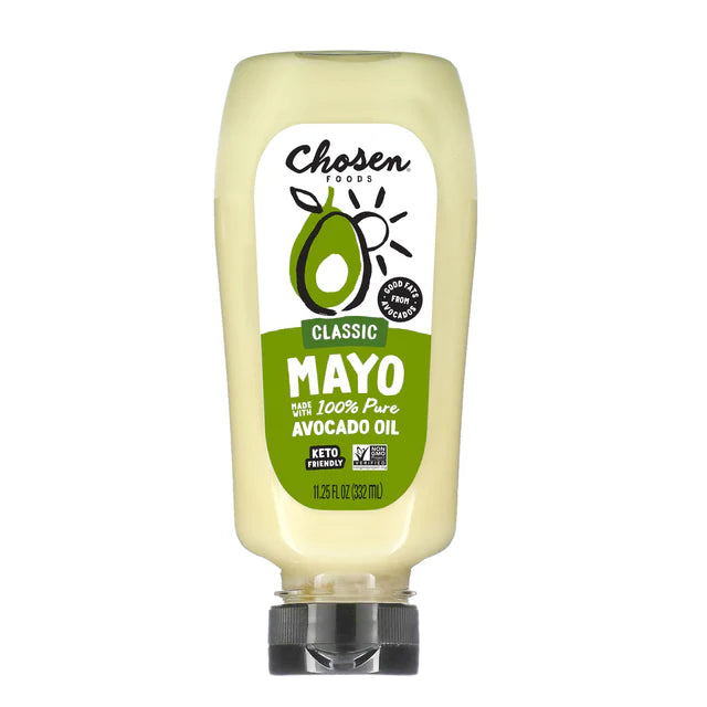 CHOSEN FOODS - Mayonnaise, Classic Avocado Oil Squeeze (gluten free/NGM) 332ml