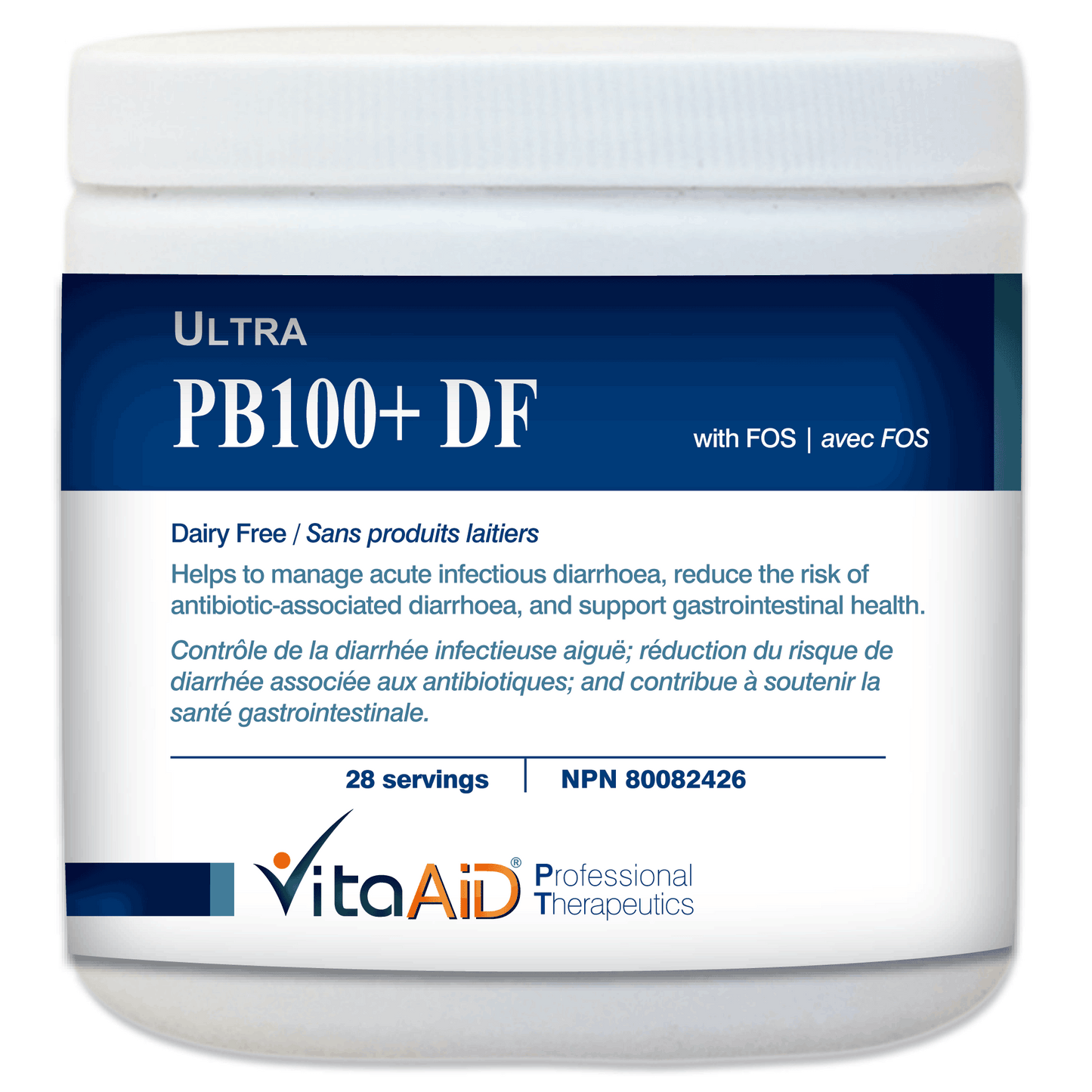 VitaAid Ultra-PB100+ (100 Billion Probiotics with FOS) (28 servings) 90g