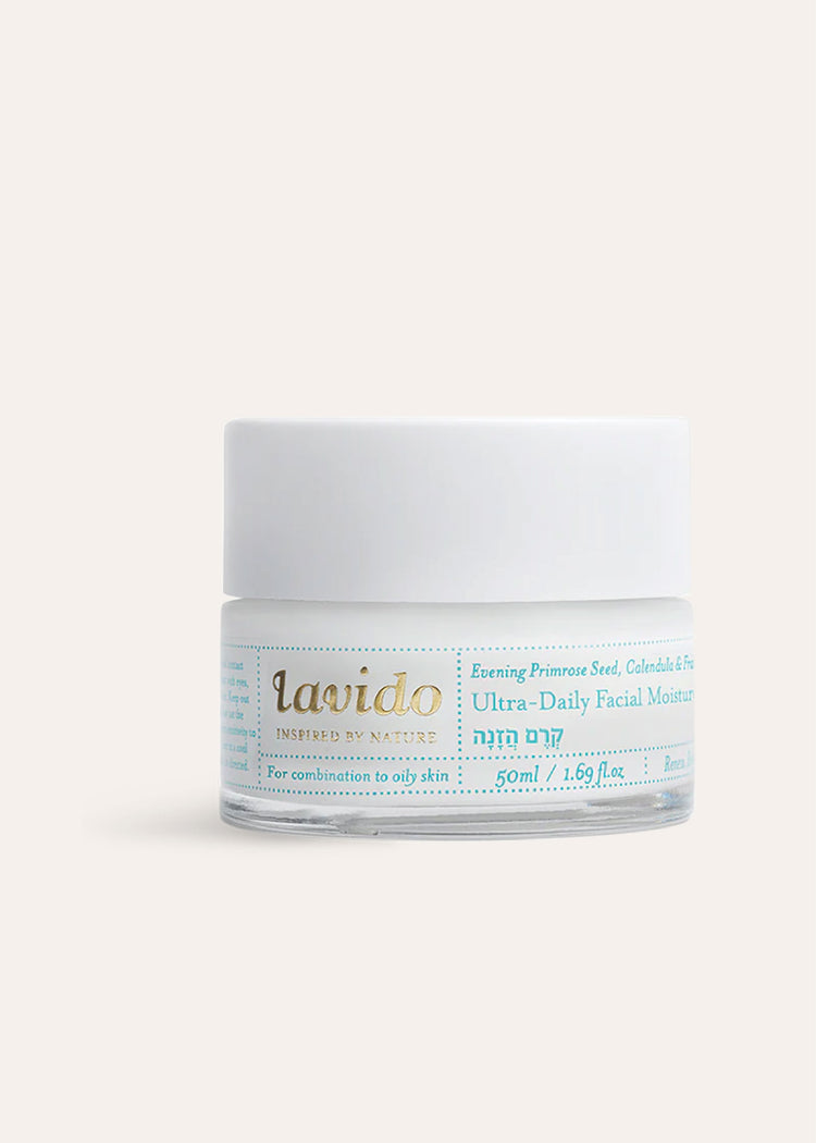 LAVIDO Ultra Daily Facial Moisture Cream - Evening Primrose Seed, Calendula & Frankincense 50 ml