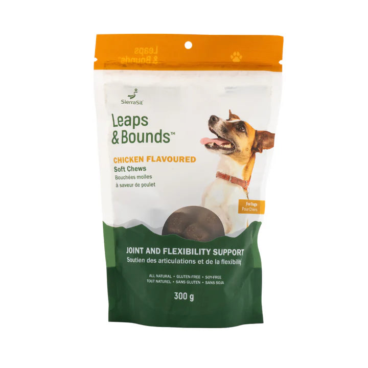 SierraSil Leaps and Bounds Chicken Flavoured Soft Chews for Dogs 100 Count