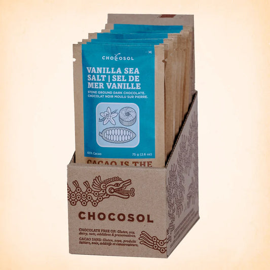 CHOCOSOL VANILLA SEA SALT ( 10 X 75g )