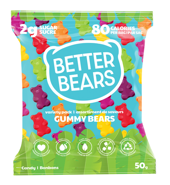 Better Bears   Variety Pack Gummy Bears 12 x 50g