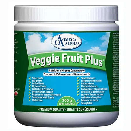 Omega Alpha Veggie Fruit Plus™ | Natural Flav 360 g