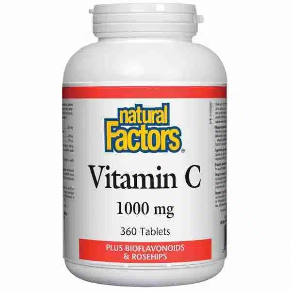 Natural Factors Vitamin C Plus Bioflavonoids & Rosehips 360 tabstabs