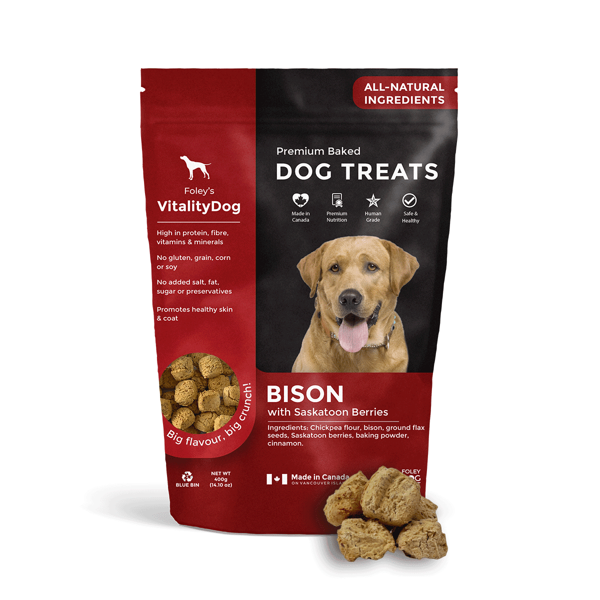 FOLEY DOG TREAT Turkey with Cranberries 400g