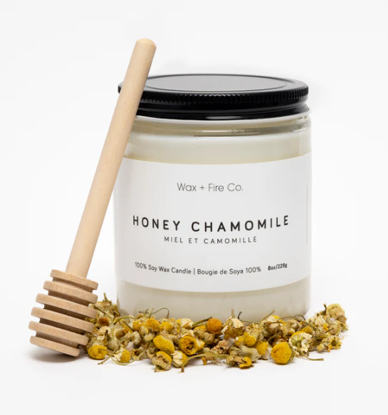 Wax + Fire Co. HONEY CHAMOMILE Say Candle