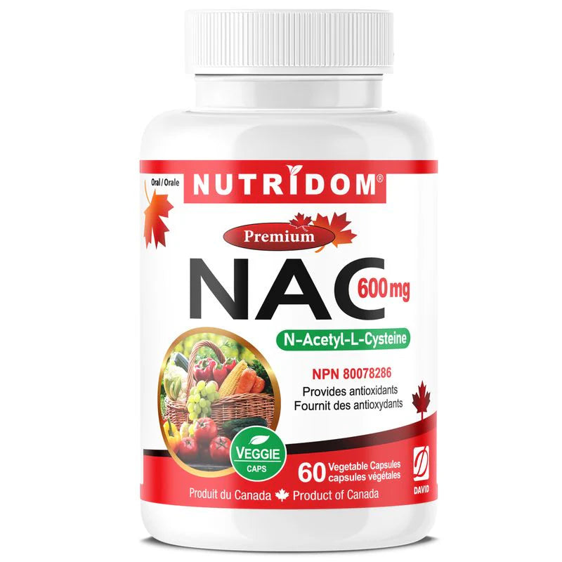 NUTRIDOM® NAC 600mg 60 Vcaps