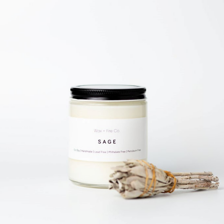 Wax + Fire Co. SAGE Soy Candle