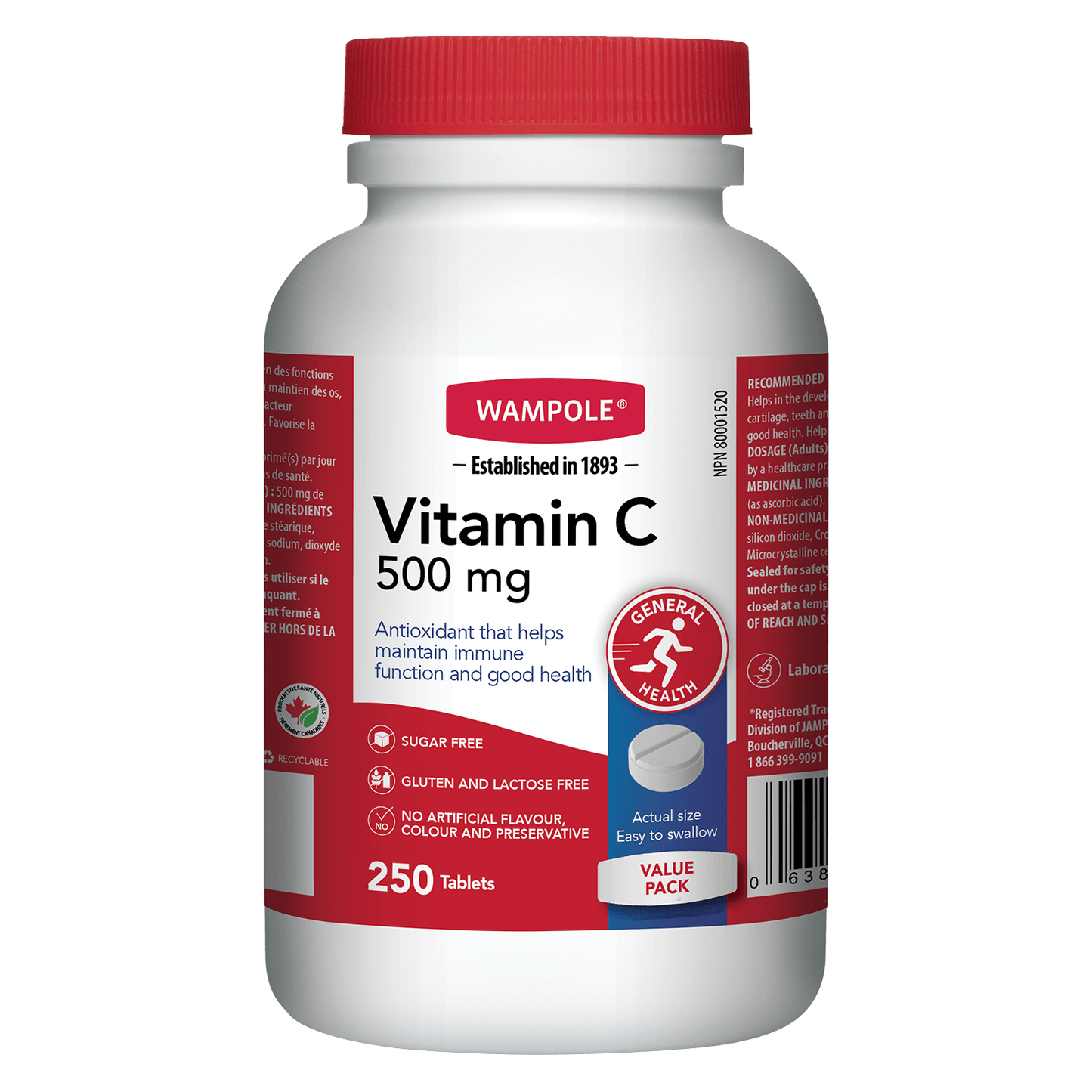 WAMPOLE VITAMIN C TB 500MG 250 TABLET