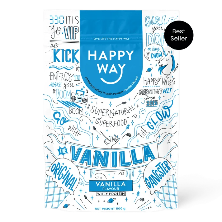 Happy Way - Vanilla Protein Powder 500g