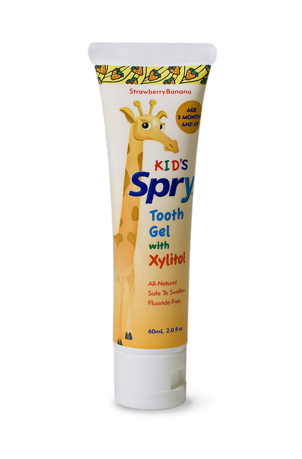 SPRY KID'S SPRY TOOTH GEL, STRAWBERRY/BANANA 60ml