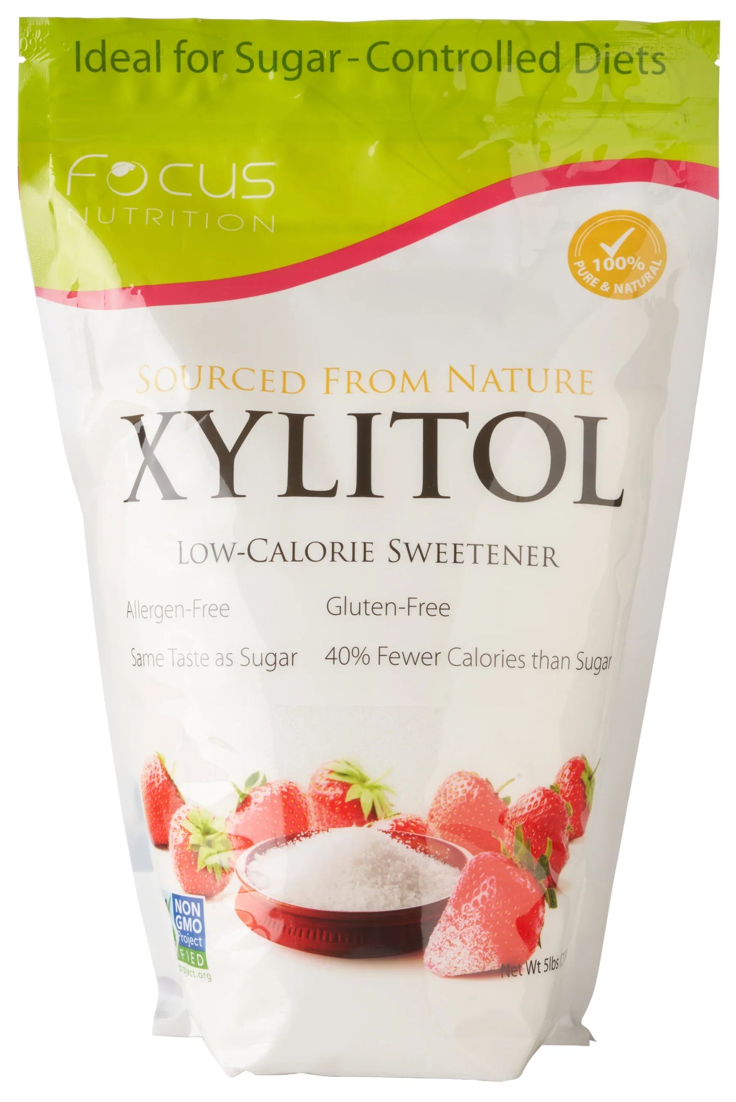 FOCUS NUTRITION XYLITOL GRANULES, 5lbs, 2268G *