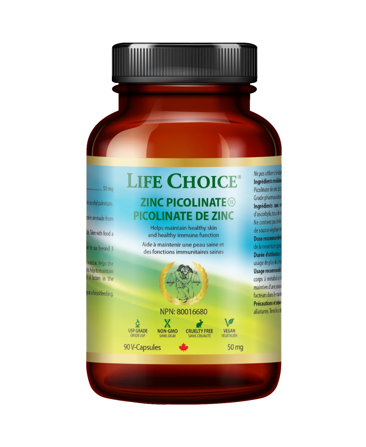 LIFE CHOICE Zinc Picolinate 50mg, 90vcaps