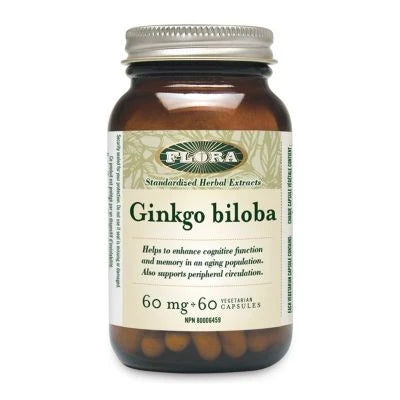 Flora Ginkgo Biloba - 60mg extract60 caps