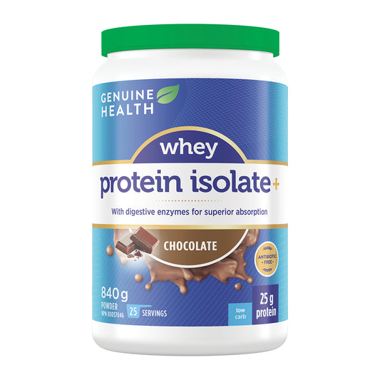 Genuin Health   whey protein isolate chocolate 25 servings
