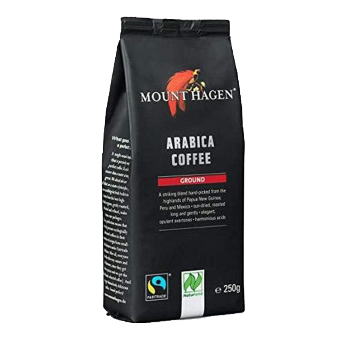 MOUNT HAGEN COFFEES - Ground Roasted Arabica Coffee, Brick, Organic 250g