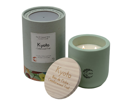 LA LUNA    Soy & Coconut Candles    Kyoto Cedarwood Trail Candle 220g