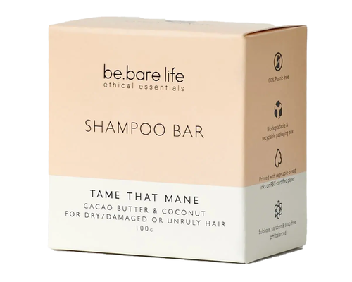 BE.BARE LIFE Tame That Mane Shampoo Bar 100g