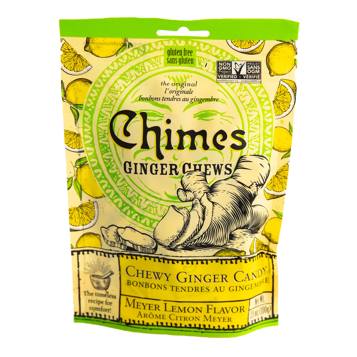 CHIMES GOURMET Meyer Lemon Ginger Chews Bag 100g