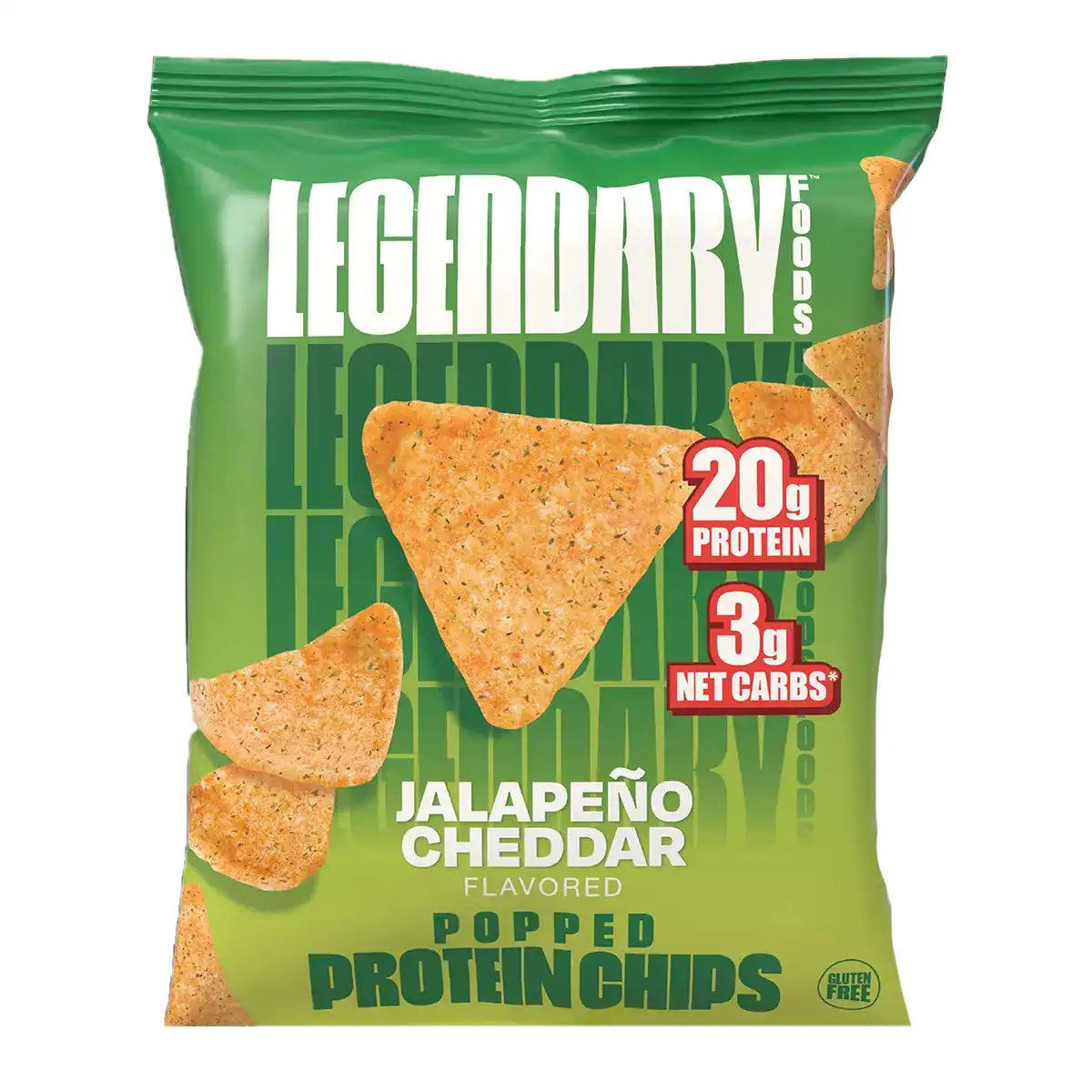 Legendary Foods Legendary Foods Protein Chips Flavour: Jalapeno
Container Size: 34 g Case of 7