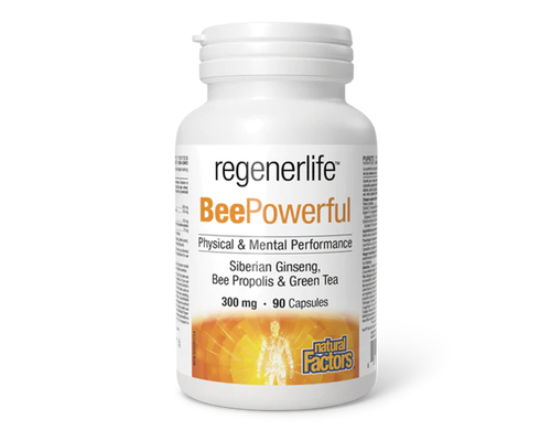 Natural Factors   BeePowerful, Regenerlife   90caps