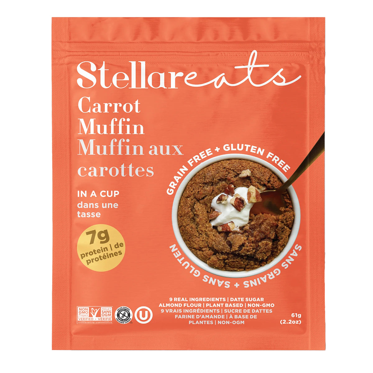 Stellar Eats Stellar Eats - Instant Treat: Flavour: Carrot Cake + Muffin In a Cup
Container Size: 61 g Case of 8