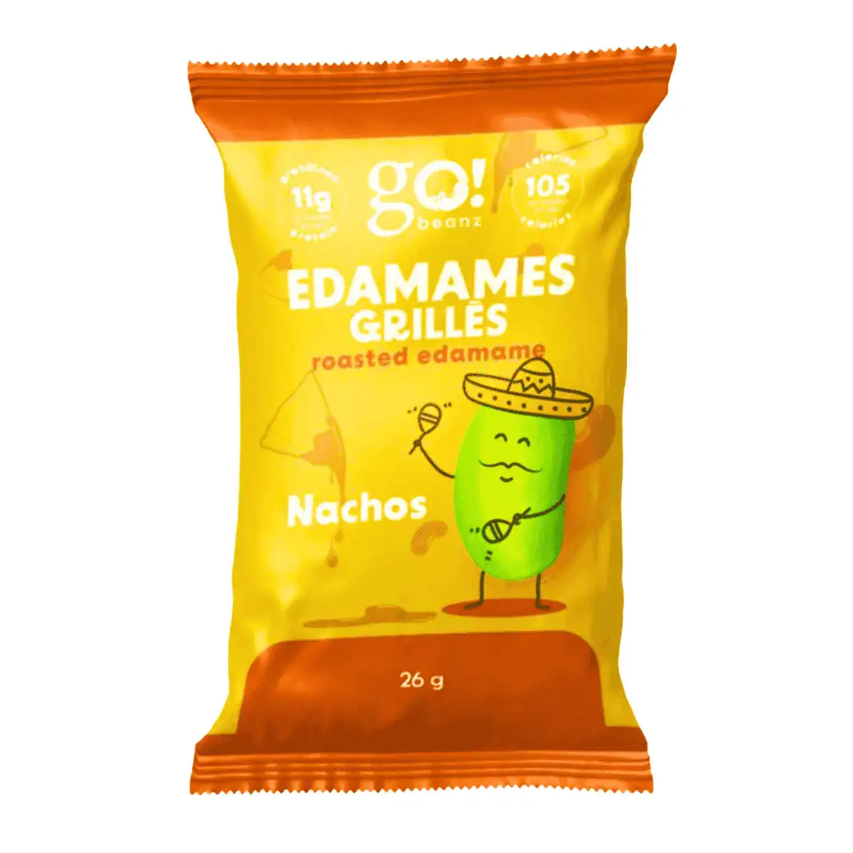 Go Nutrition by Jimmy Sévigny Go Nutrition Go Beanz Flavour: Nacho
Container Size: 26 g Pack of 20