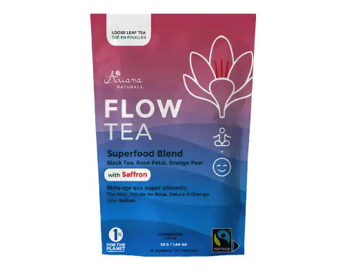 Ariana Naturals FLOW Tea - Superfood Blend - Saffron Tea 30 g