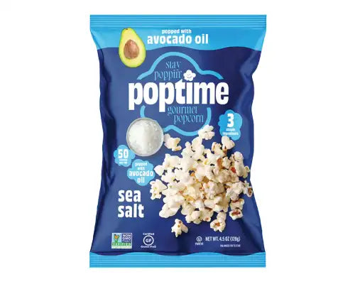 Pop Time_Pop Time - Sea Salt Popcorn with Avocado Oil_128g