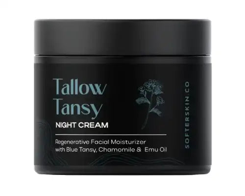 SofterSkin Tallow - Overnight Regen Face Cream - Blue Tansy 60 mL