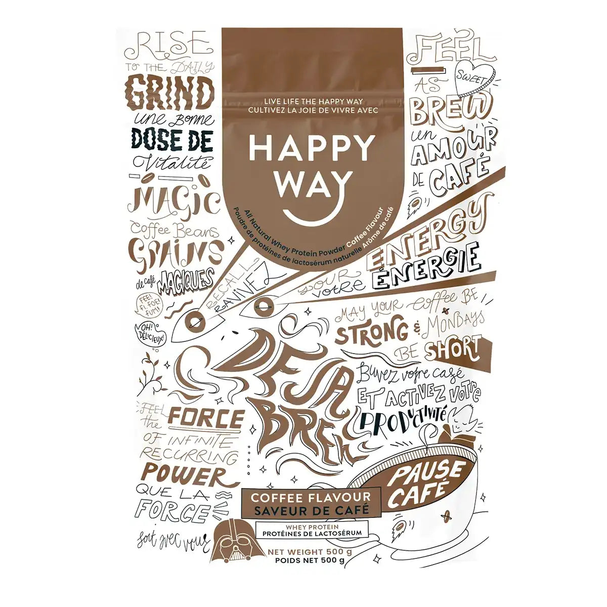 Happy Way - Coffee Protein Powder 500g
