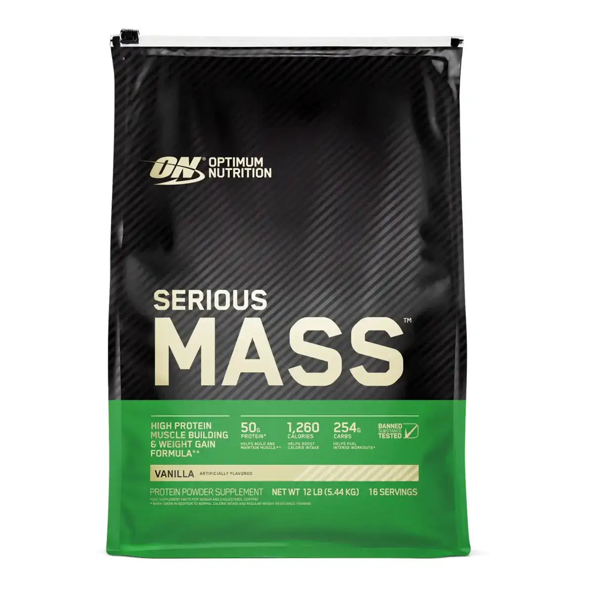 OPTIMUM NUTRITION - SERIOUS MASS - 12lbs - VANILLA