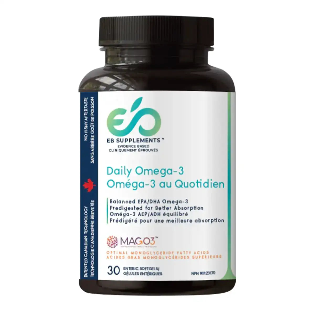 EB Supplements - MAG-O3™ Daily Omega-3 - 30 gélules / softgels