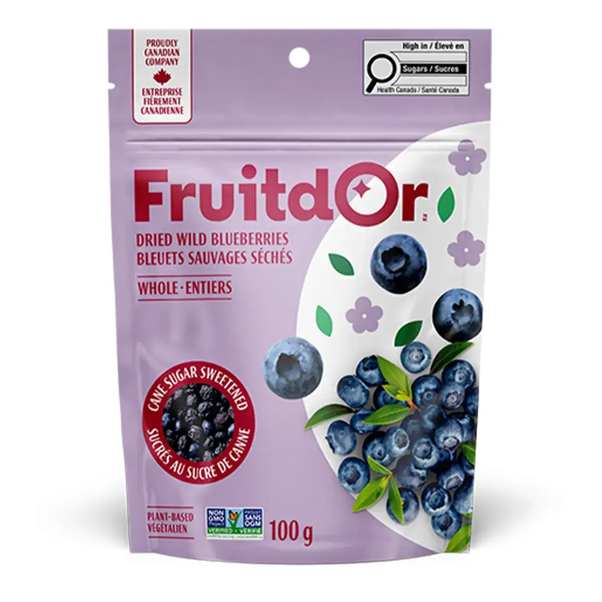 Patience Fruit & Co. - Conventional Wild Blueberries Sugar - 10 x 100g