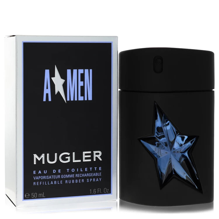 Thierry Mugler Men Angel 50 ml Eau De Toilette Spray Refillable (Rubber Flask)