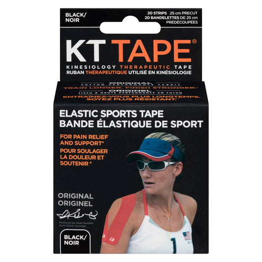 KT ELAST SPORT TAPE BLACK X20