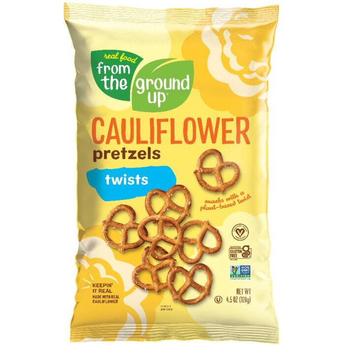 Real Food From The Ground Up FTGU Pretzel Twist Flavour: Cauliflower Original
Container Size: 4.5 oz Pack of 12